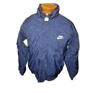 Vintage 90s Nike Penn State Nittany Lions Puffer Jacket Mens Size Medium Blue